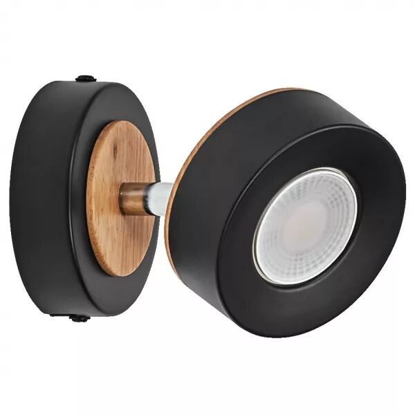 ldv spot pluto mono 90mm 5w/3000k 300lm noir orientable - plafonnier ledvance (4058075833395)