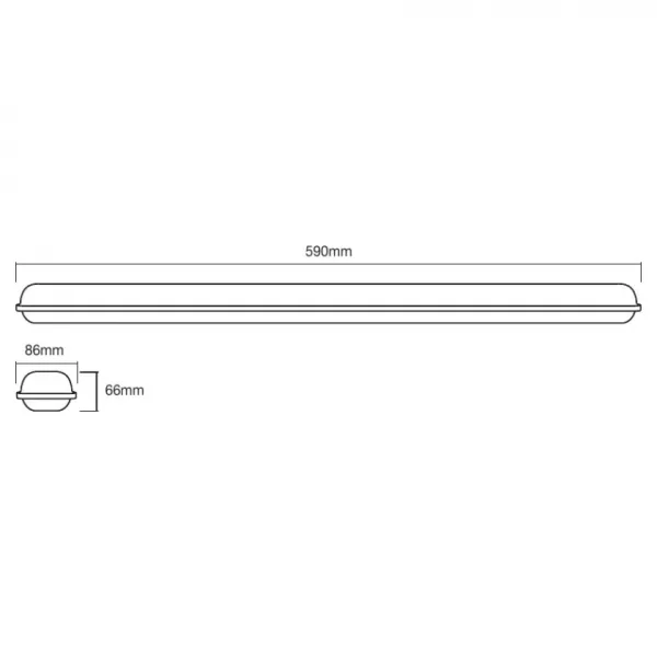 ldv submarine integr� 600 18w/4000k 1500lm ip65 etanche led int�gr�e ledvance (4058075260351)