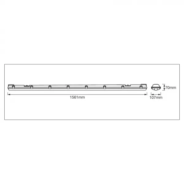 ldv submarine led 1500 2x19w/4000k 3500m ip65 etanche 2xtubes led ledvance (4058075304024)