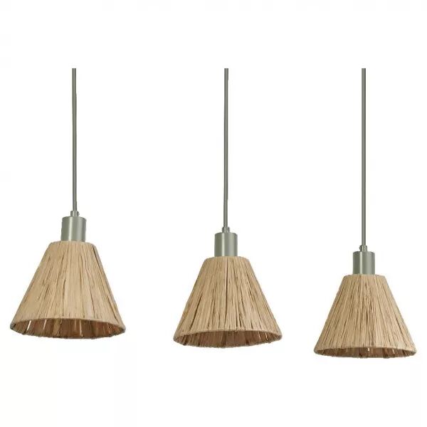 ldv susp. lin�aire trio d�co raffia � culot e27 vert, lampe non incluse ledvance (4058075838178)