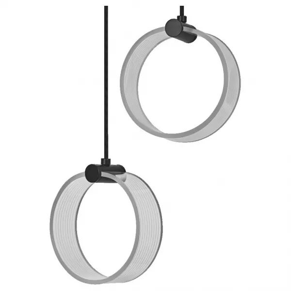 ldv suspension circle duo 12w 930lm click cct (3000/4200/6500k) noire ledvance (4058075838628)