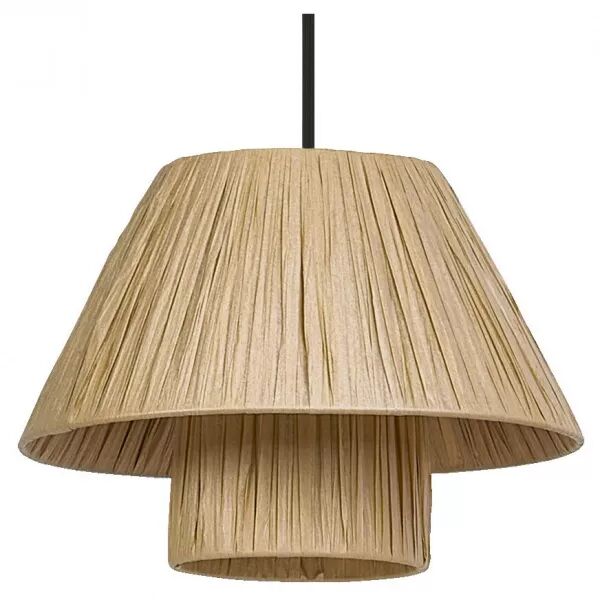 ldv suspension �280mm bamboo paper hut � culot e27 marron - lampe non incluse (4058075840645)