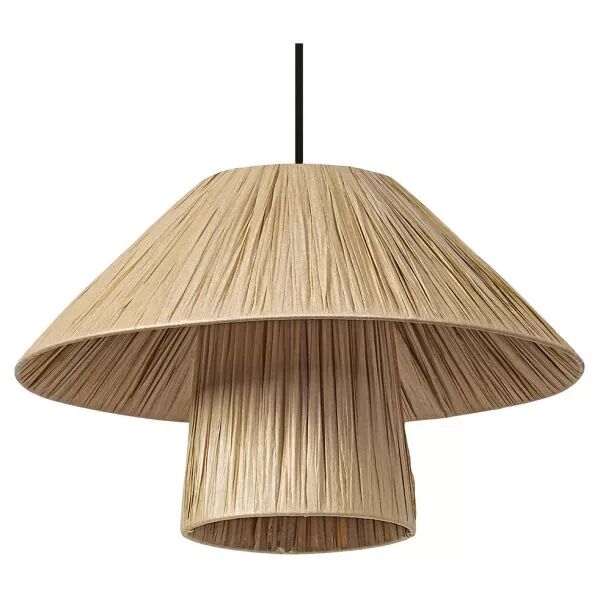 ldv suspension �400mm bamboo paper hut � culot e27 marron - lampe non incluse (4058075840669)