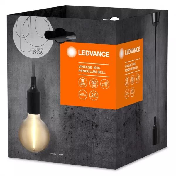 ldv suspension pendulum bell vintage 1906 noir e27 (lampe non fournie) (4099854092664)