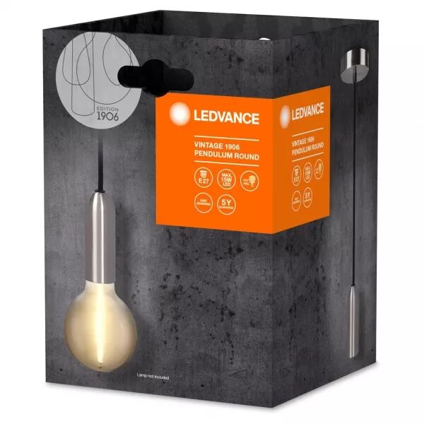 ldv suspension pendulum round vintage 1906 chrome e27 (lampe non fournie) (4099854092602)