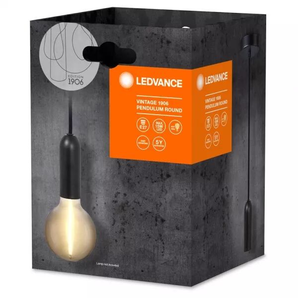 ldv suspension pendulum round vintage 1906 noir e27 (lampe non fournie) (4099854092589)