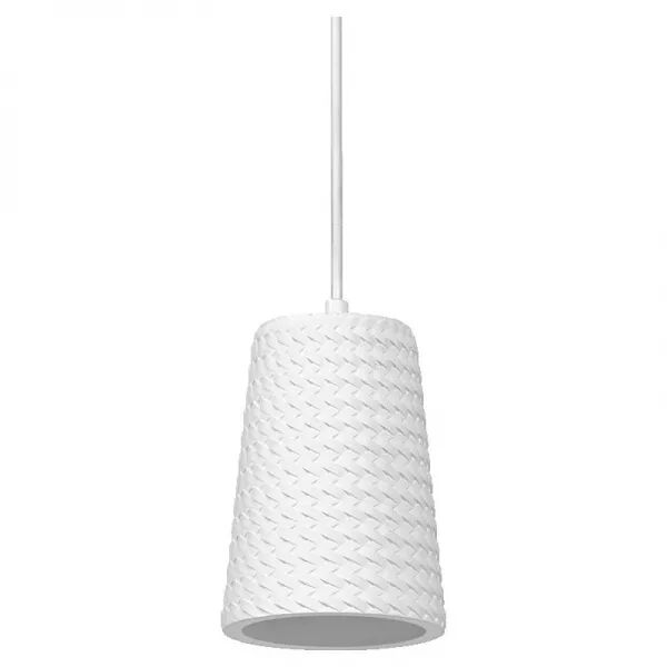 ldv suspension plaster cone � culot e27 blanche - lampe non incluse (4058075838444)