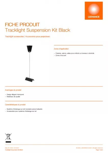 ldv tracklight suspension kit noir      levance (4058075764187)