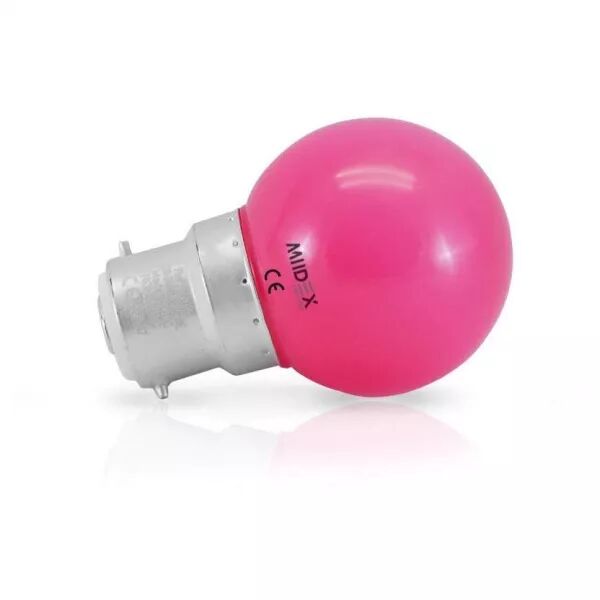LED 1 W BULB B22 ROSE BLI X2 (76460)