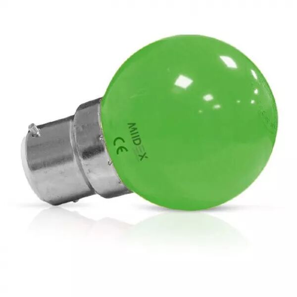 LED 1 W BULB B22 VERTE BLI X2 (76440)