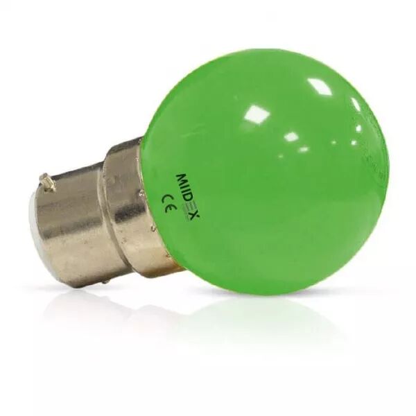LED 1 W BULB B22 VERTE BX (7644)