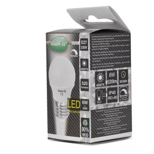 LED 5.5W G45 BULB E27 4000K DIM BOITE (74872)