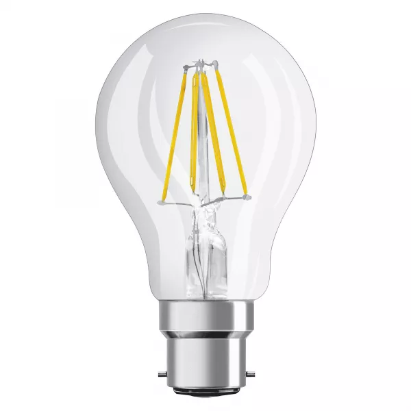 led classic ledvance pfm cla60 fil verre claire b22d 6,5w 827 806lm (4099854063060)