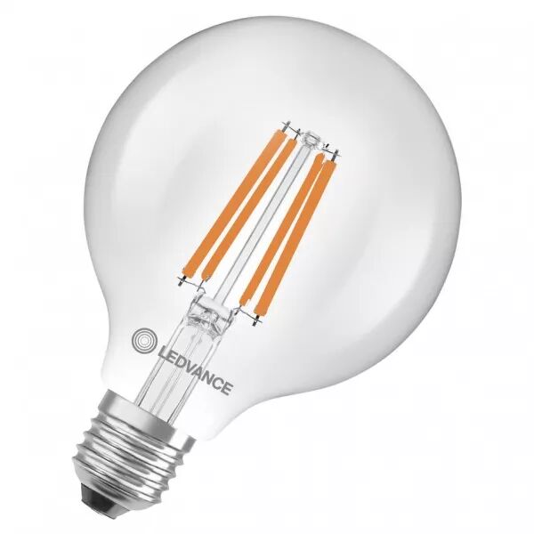 led classic ledvance sup glb 60 d95 verre claire �nergie a e27 3,8 w 827 806lm (4099854236990)