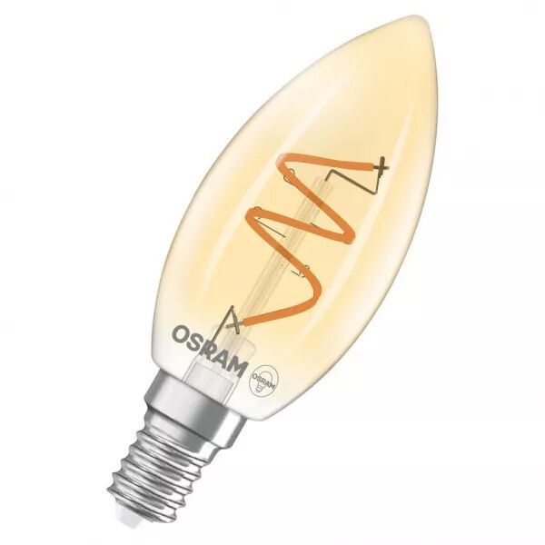 led classic osram 1906 clb 25 verre ambre e14 3.5w 922 300lm 2200k (4058075836723)