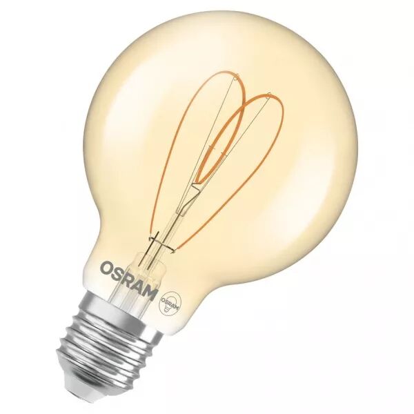 led osr 1906 globe 80 ambre fil coeur dim 8w 922 e27 (4058075836884)