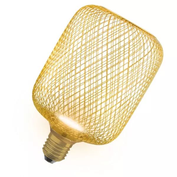 led osram cage dor�e cylindrique 100 + led plate  3,5w 300lm 827 100� e27 (4058075840102)