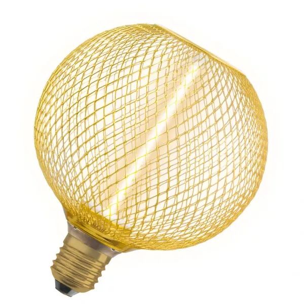led osram cage dor�e globe 125 filament droit gradable 3,5w 150lm 818 e27 (4058075840164)