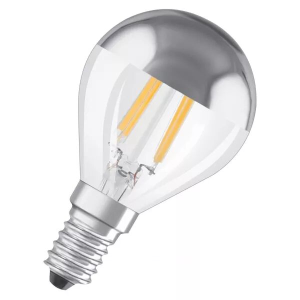 led star cl p  fil mirror silver 31 non-dim  4w/827 e14 (4058075447134)
