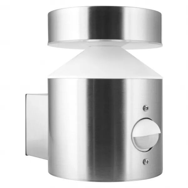 ledvance outdoor facade pole 6w/3000k inox ip44 sensor 360lm (4058075075115)