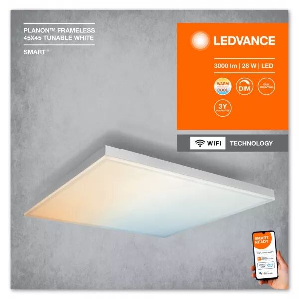 ledvance smart+ wf planonframeless 40x40 tw 2300lm (4058075484375)