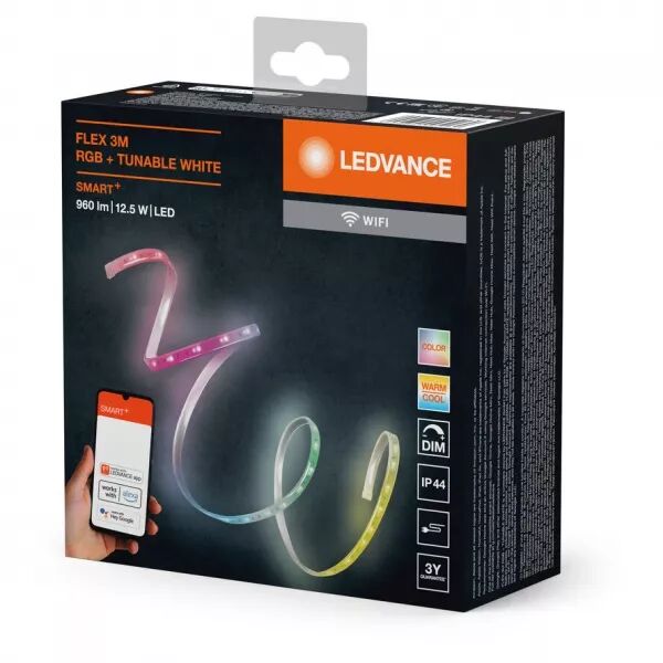 ledvance smart+ wifi exterieur flex 3m rgb tw ip44 (4099854095160)