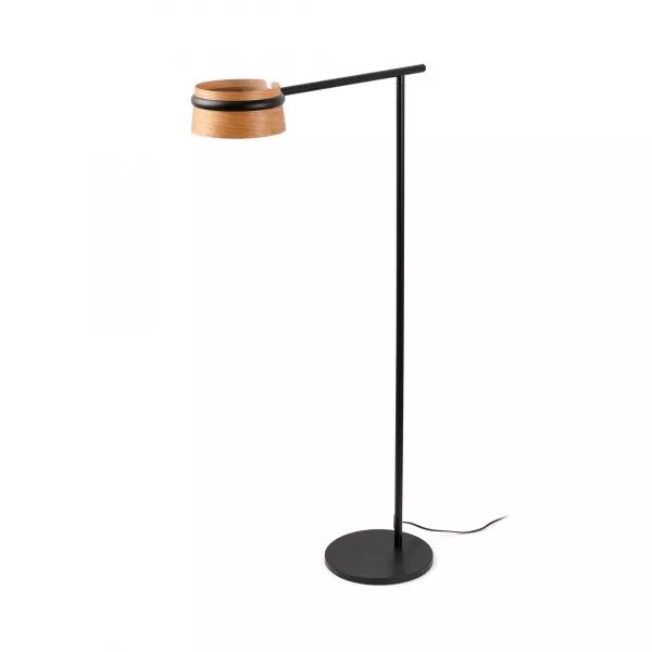 Loop Led Lampadaire Avec Une Noir (29569)