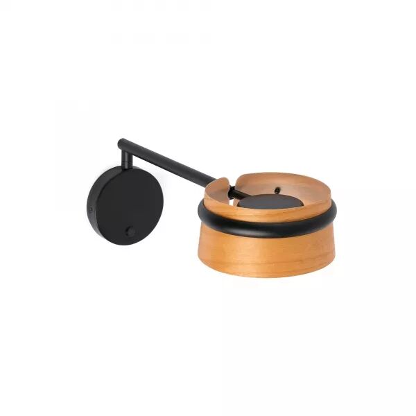 Loop Led Lampe Applique Noire Avec Bras (29566)