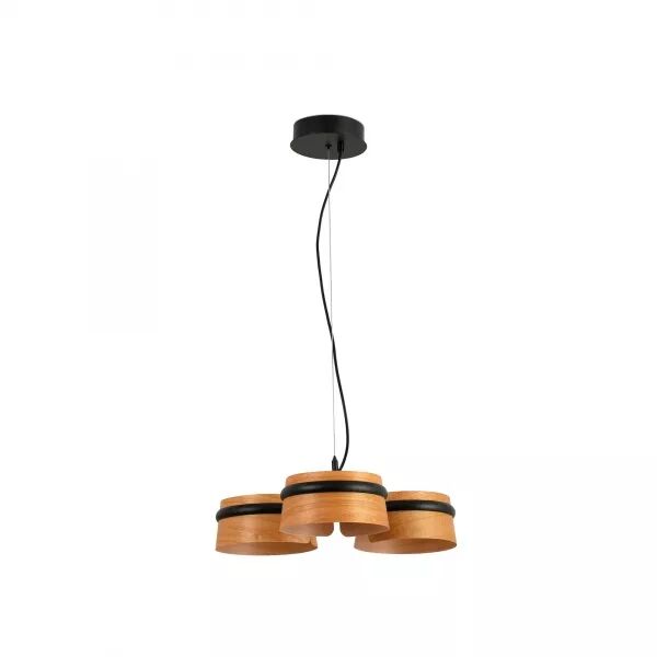 Loop Led Lampe Suspension Noire (29567)
