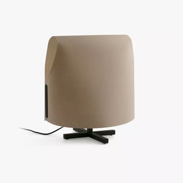 Luang M Lampe table noire/camel (23002-58)