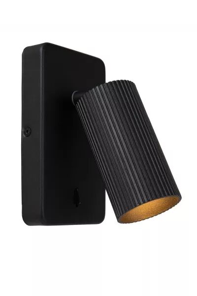 Lucide CLUBS - Lampe de chevet / Applique mural - 1xGU10 - Noir (09239/11/30)