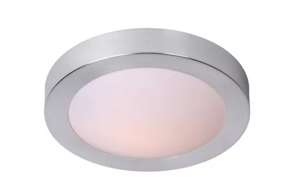 Lucide FRESH - Plafonnier Salle de bains - � 27 cm - 1xE27 - IP44 - Chrome D�poli (79158/01/12)