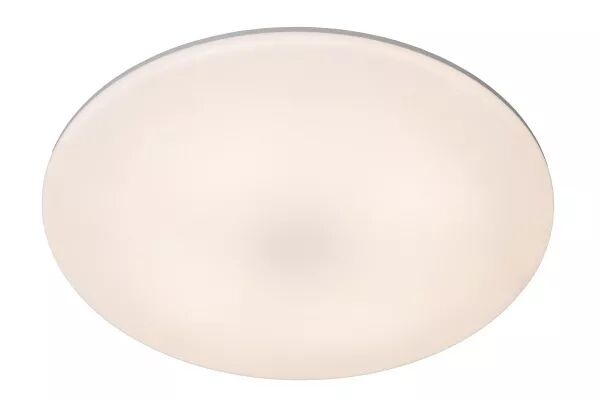Lucide OLSON - Plafonnier Salle de bains - � 29 cm - LED - CCT - 1x24W 3000K/6500K - IP44 - Opalin (79190/24/61)