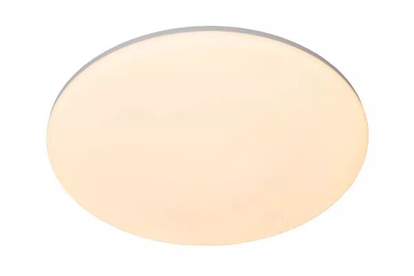 Lucide OLSON - Plafonnier Salle de bains - � 45 cm - LED - CCT - 1x45W 3000K/6500K - IP44 - Opalin (79190/45/61)