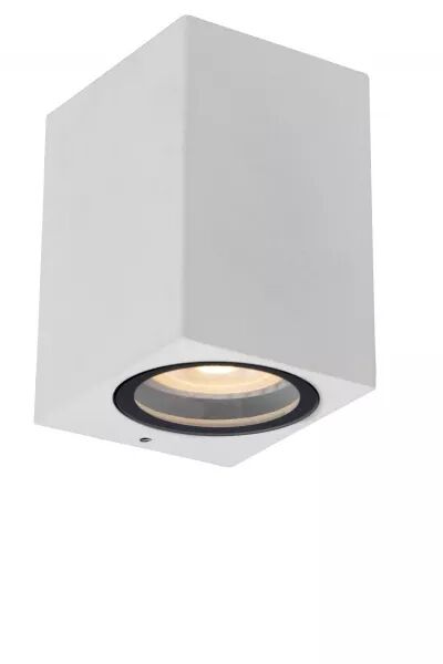 Lucide ZARO - Spot mural / Applique mural Int�rieur/Ext�rieur - 1xGU10 - IP44 - Blanc (69800/01/31)