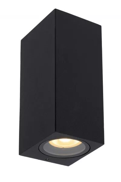 Lucide ZARO - Spot mural / Applique mural Int�rieur/Ext�rieur - 2xGU10 - IP44 - Noir (69800/02/30)