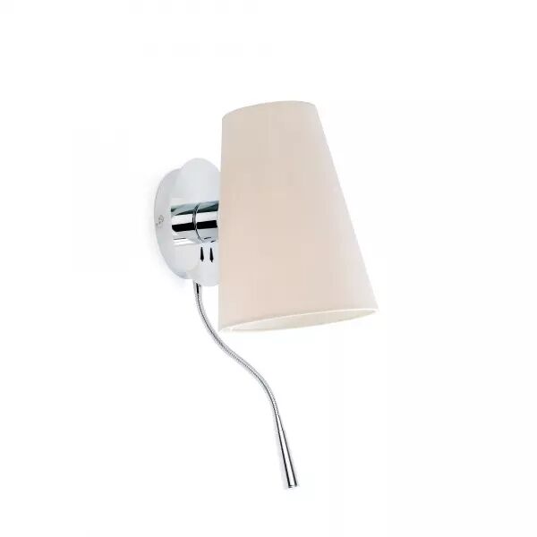 Lupe Lampe Applique Chrome Avec Lecteur (29996)