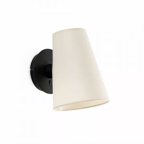 Lupe Lampe Applique Noire/Beige (20031-88)