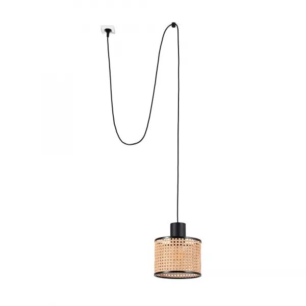 Mambo Lampe Suspension Noir/Rotin �210 (68604-47)