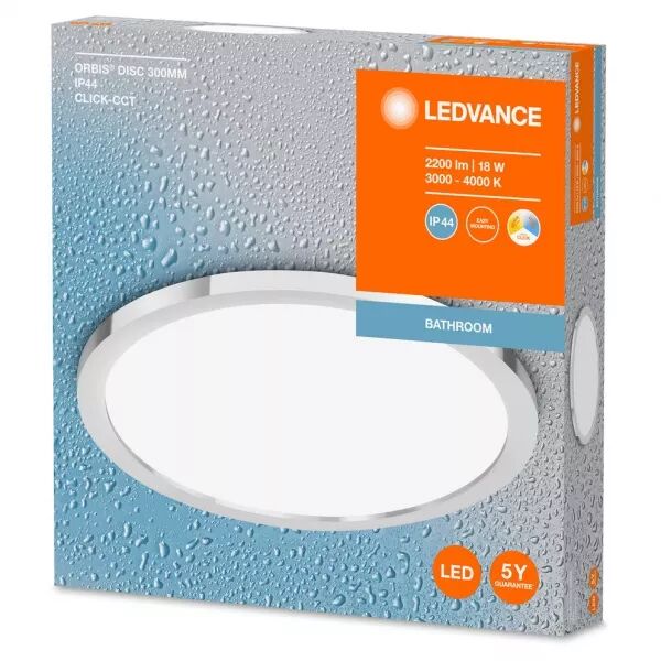 orbis disc plafonnier ip44 300mm click cct chrome (4099854096136)