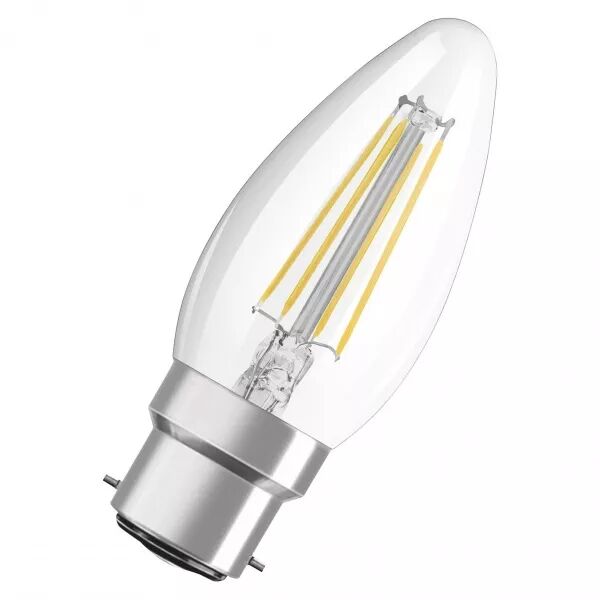 osram led fil clb40 claire 827 b22 4w 470lm verre (4058075591516)