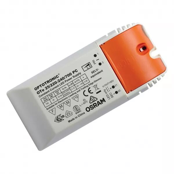 ote 25/220-240/700 pc osram driver phase-cut pour luminaires et modules led (4052899105386)