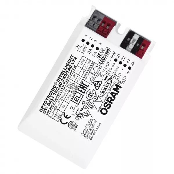 oti dali 15/220-240/1a0 lt2 osram driver dali pour luminaires et modules led (4052899324879)