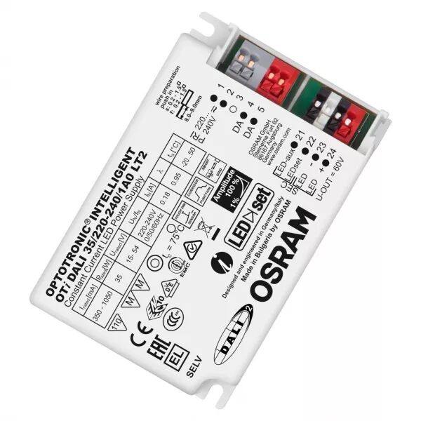 oti dali 35/220-240/1a0 lt2 dim osram driver dali pour luminaires et modules led (4052899488168)