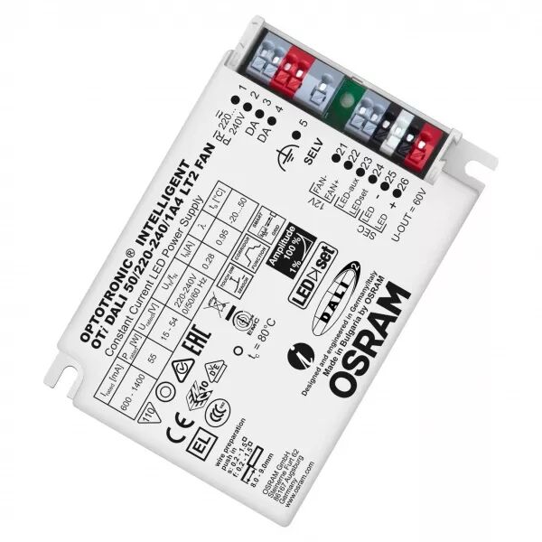 oti dali 50/220-240/1a4 lt2fan 0osram driver dali pour luminaires et modules led (4052899488182)