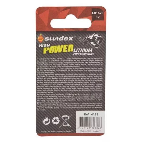 PIL LITH CR1620 3V X1 40-240 (4138)