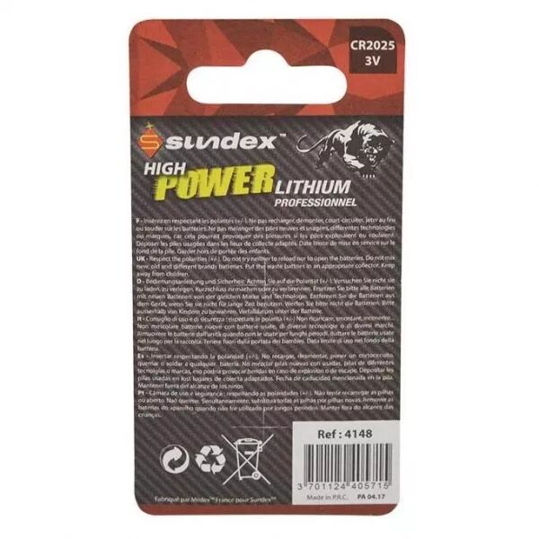 PIL LITH CR2025 3V X2 40-240 (4148)