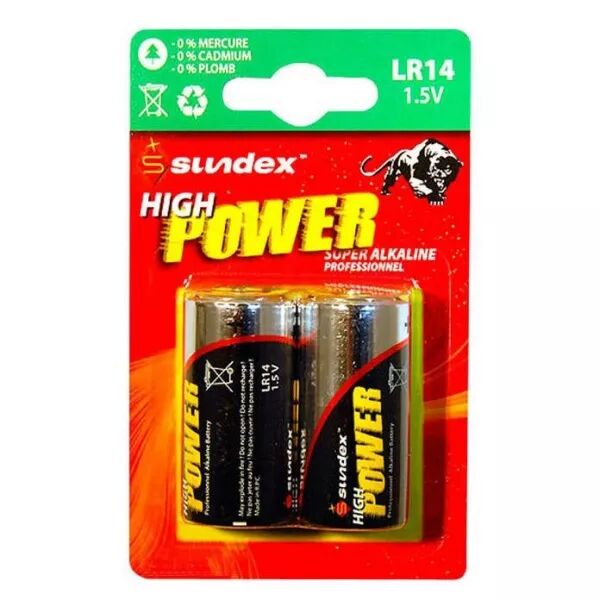 PILES LR14 PACK X2  6-12 (4104)