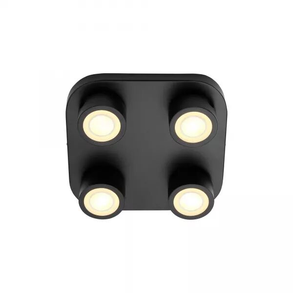 Plafonnier - CLYDE X4 - M�tal - Noir - LED Module Incl. (2412256003)