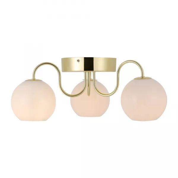 Plafonnier - FRANCA X3 - M�tal - Laiton -  E14 (2312506035)
